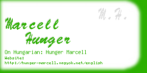 marcell hunger business card